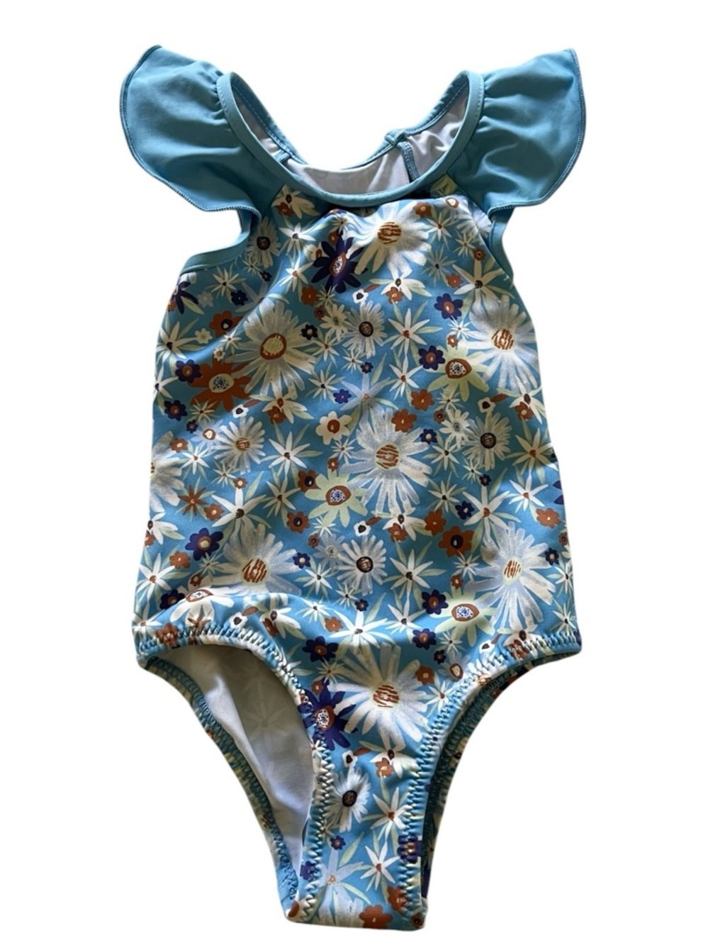 Patagonia Baby Water Sport One Piece Swim Suit in Lago Blue NWT 2T